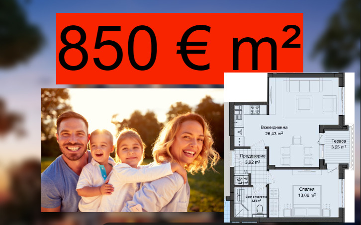 Myytävänä  1 makuuhuone Plovdiv , Karšijaka , 71 neliömetriä | 56906807