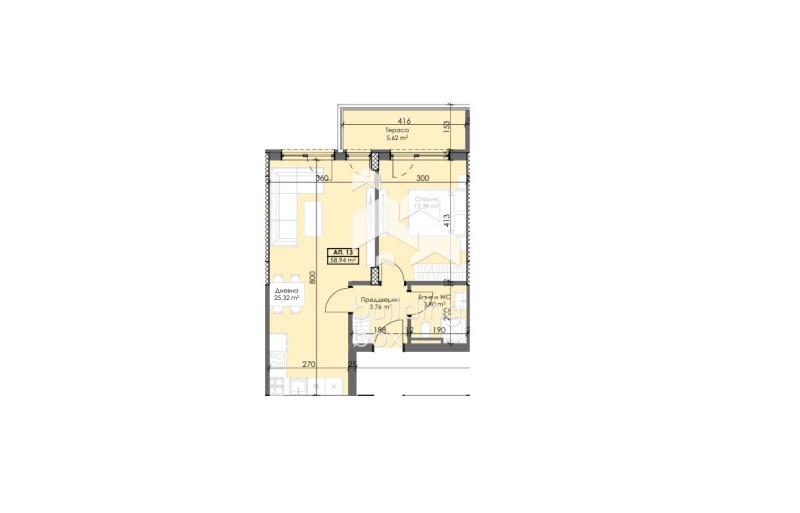 Satılık  1 yatak odası Plovdiv , Trakiya , 69 metrekare | 70160873 - görüntü [2]