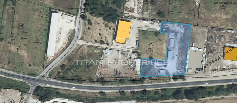 Til salg  Grund Plovdiv , Komatevo , 5203 kvm | 59350356 - billede [2]