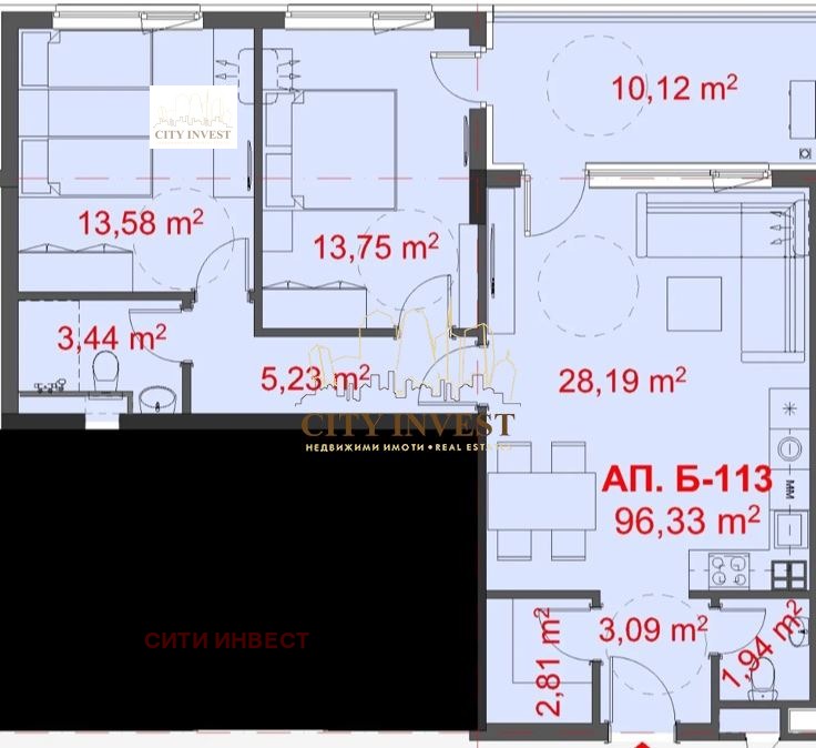 Продава 3-СТАЕН, гр. Бургас, Славейков, снимка 14 - Апартаменти - 56715806