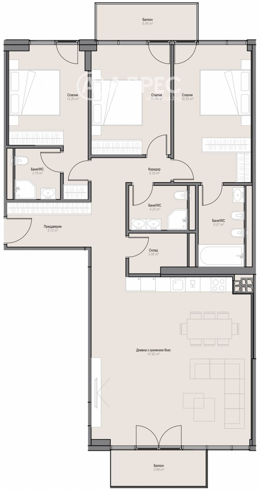 Продава МНОГОСТАЕН, гр. София, Оборище, снимка 2 - Апартаменти - 54390085