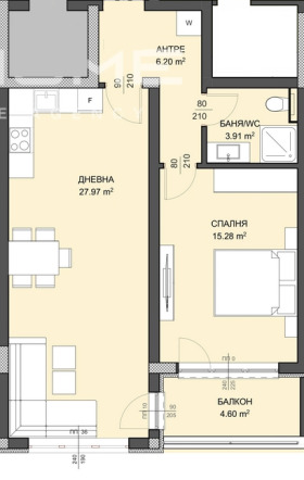 1 bedroom Vinitsa, Varna 10