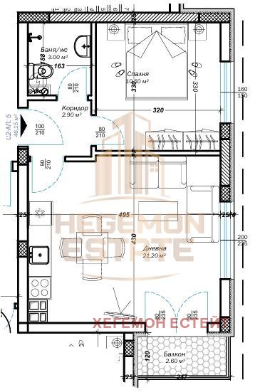 Продава  2-стаен град Варна , Възраждане 3 , 46 кв.м | 91929675