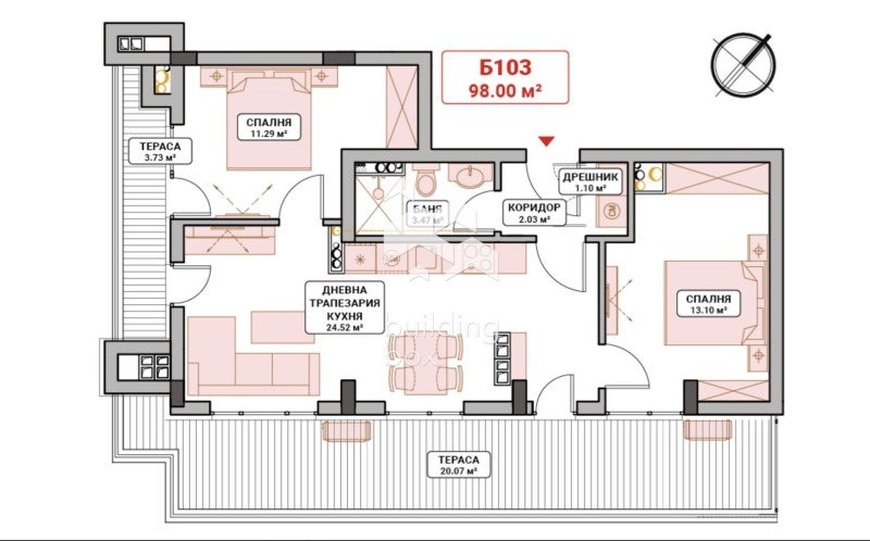 En venta  2 dormitorios Sofia , Mladost 4 , 118 metros cuadrados | 87617794 - imagen [2]