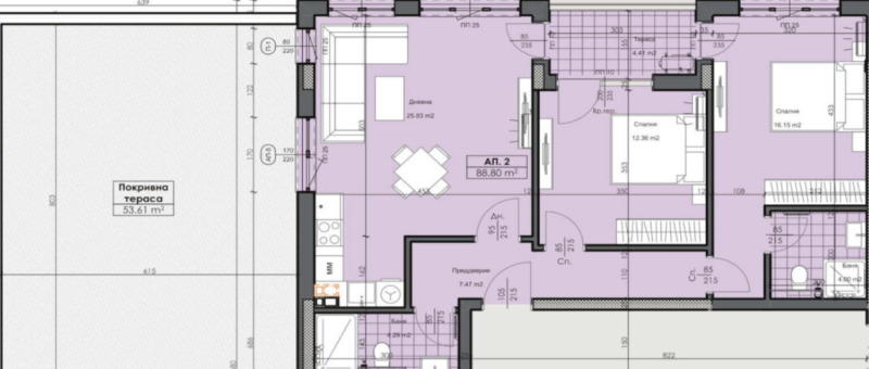 À venda  2 quartos Plovdiv , Karchiiaka , 163 m² | 77670542 - imagem [2]