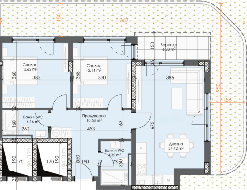 In vendita  2 camere da letto Plovdiv , Trakiia , 111 mq | 82145176 - Immagine [2]