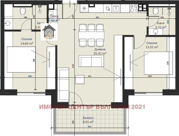 Продава 3-СТАЕН, гр. София, Малинова долина, снимка 4 - Апартаменти - 52687501