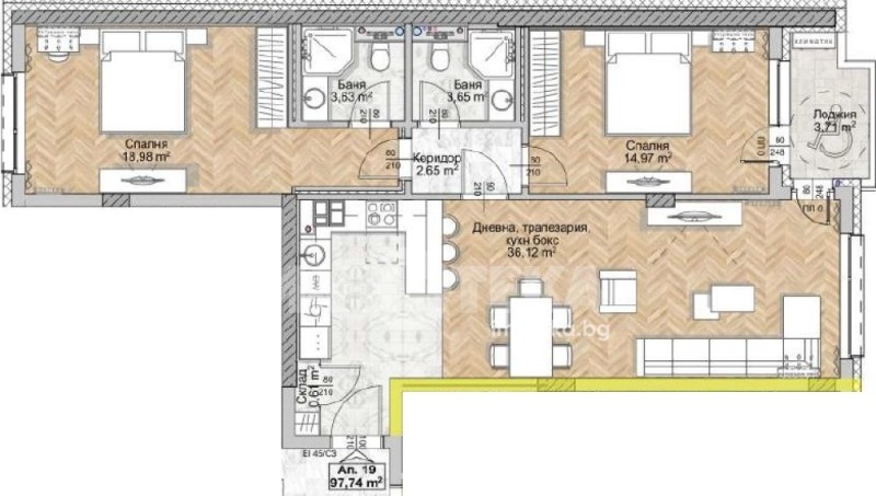 Продава 3-СТАЕН в град София, Люлин 8 - 113 кв.м / 231 876 € » 453 510.04 лв., ИМОТЕКА