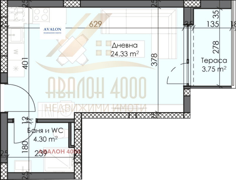 Продава  1-стаен град Пловдив , Тракия , 43 кв.м | 56534401 - изображение [3]