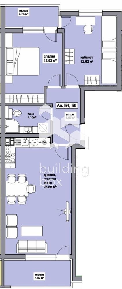 Продава 3-СТАЕН, гр. Пловдив, Прослав, снимка 4 - Апартаменти - 54700545