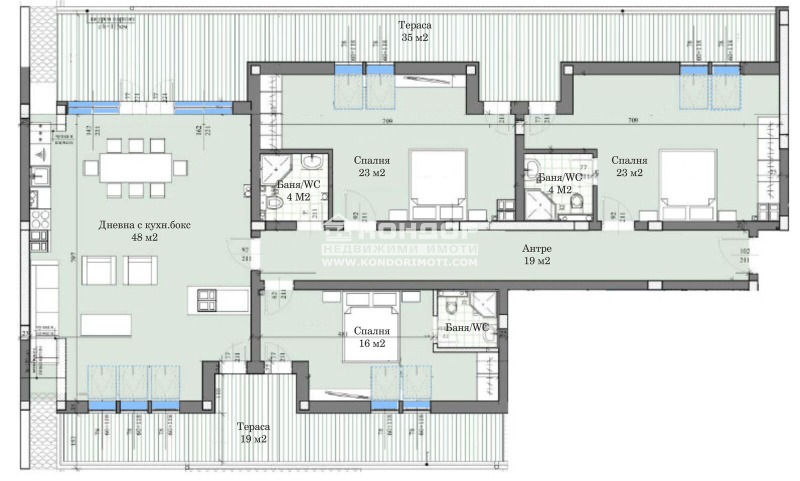 Zu verkaufen  3+ Schlafzimmer Plowdiw , Zapaden , 248 qm | 13608324 - Bild [2]