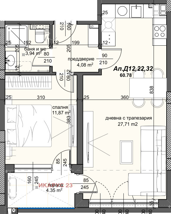 Продава 2-СТАЕН, гр. Пловдив, Тракия, снимка 4 - Aпартаменти - 47421008