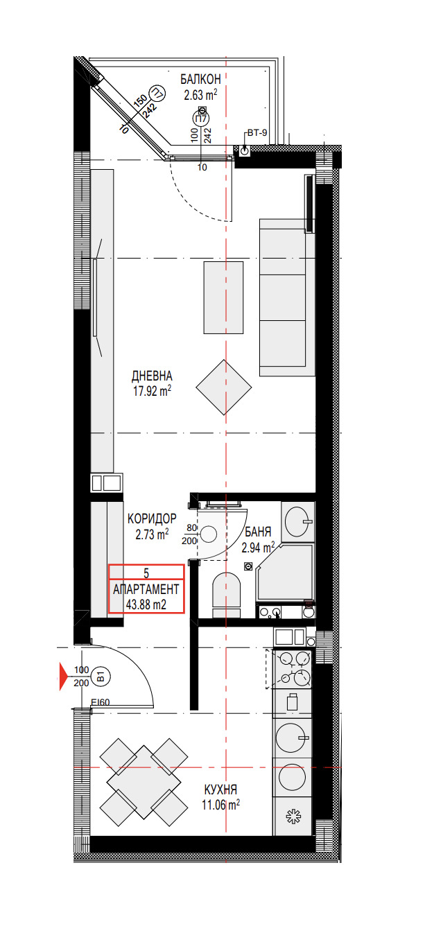 Продава  1-стаен град София , Люлин 9 , 55 кв.м | 39945781 - изображение [9]