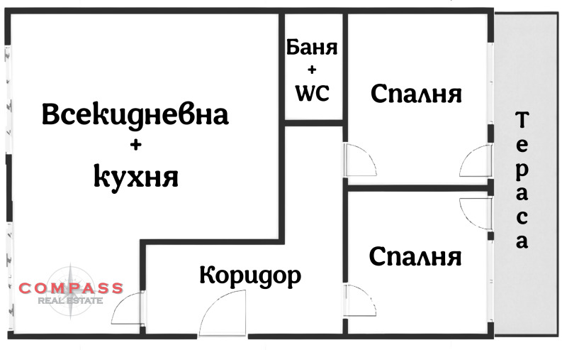 Продава 3-СТАЕН в град Варна, Център - 70 кв.м / 125 000 € » 244 478.75 лв., КОМПАС НЕДВИЖИМИ ИМОТИ