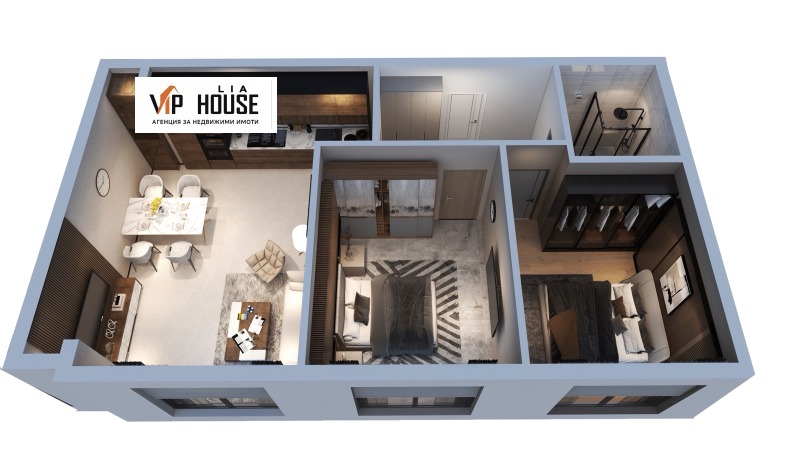 Продава 3-СТАЕН в град София, Манастирски ливади - 83 кв.м / 188 460 € » 368 595.72 лв., ЛИА ВИП ХАУС ООД