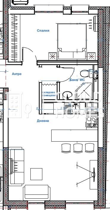 Myytävänä  1 makuuhuone Sofia , Tsentar , 65 neliömetriä | 20244827 - kuva [7]