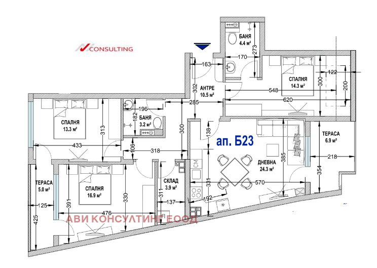 Till salu  3 sovrum Sofia , Ovtja kupel , 144 kvm | 84815405 - bild [17]