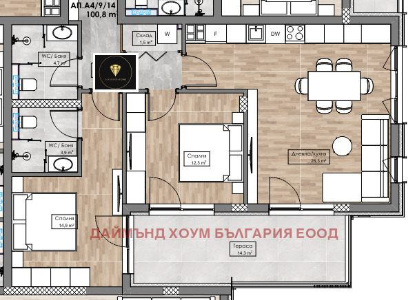 Продава 3-СТАЕН, гр. Пловдив, Кършияка, снимка 2 - Aпартаменти - 47494024