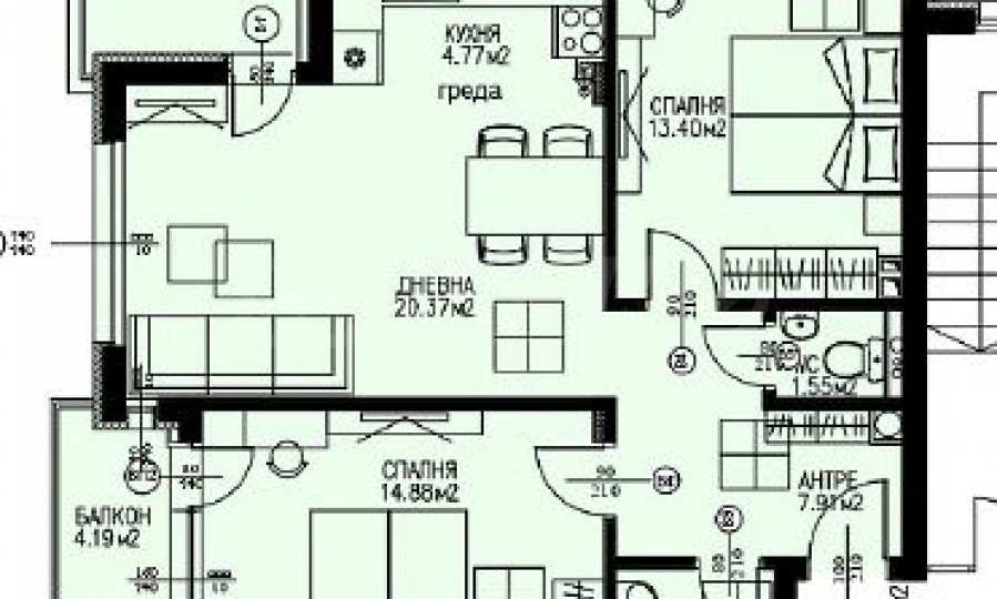 Продава 3-СТАЕН, гр. София, Драгалевци, снимка 3 - Апартаменти - 54608175