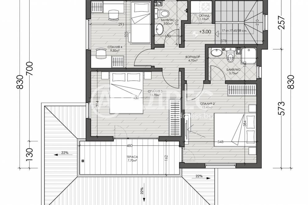 Продава КЪЩА, гр. Костинброд, област София област, снимка 5 - Къщи - 54517722