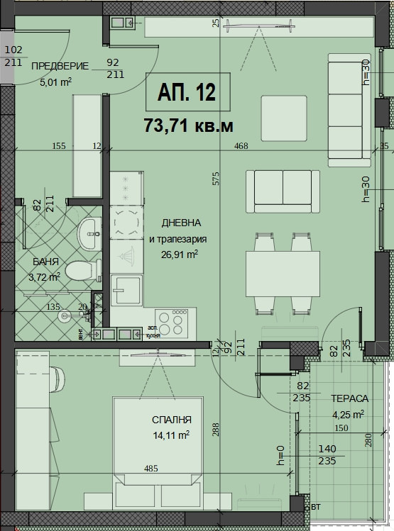 Продава 2-СТАЕН, гр. Асеновград, област Пловдив, снимка 2 - Aпартаменти - 45049153