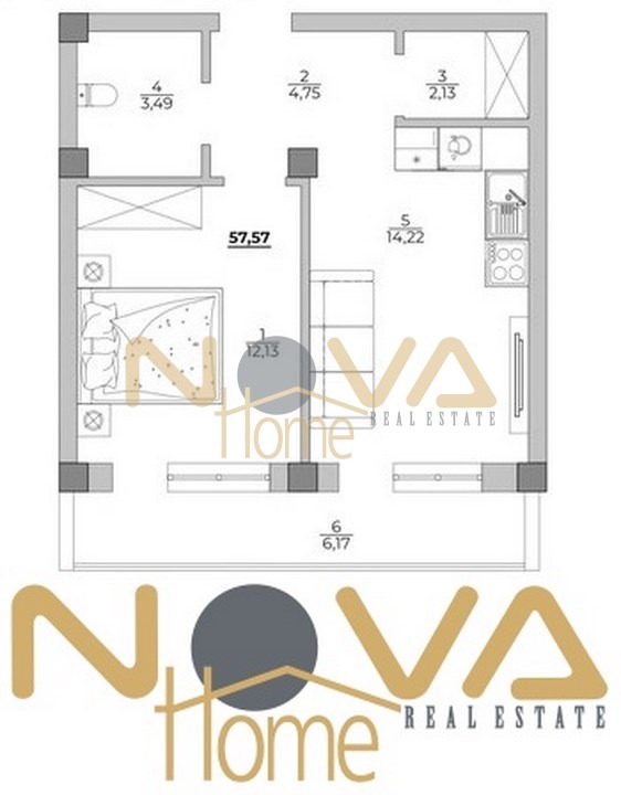 Продается  1 спальня Варна , м-т Ален мак , 58 кв.м | 66387483 - изображение [3]