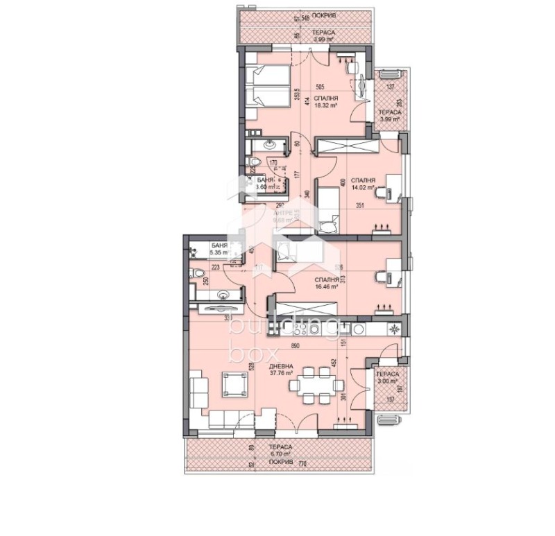 Na prodej  3 ložnice Plovdiv , Gagarin , 170 m2 | 29711270 - obraz [2]