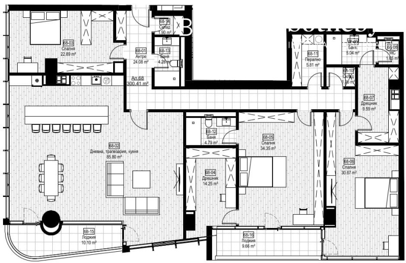 Продава 4-СТАЕН, гр. София, Младост 3, снимка 12 - Апартаменти - 52667807