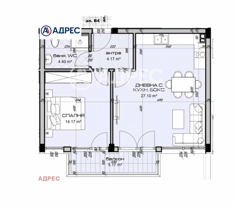 Zu verkaufen  1 Schlafzimmer Warna , Winiza , 77 qm | 39540722 - Bild [3]