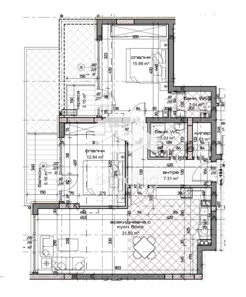 Продава 3-СТАЕН, гр. Варна, Младост 1, снимка 2 - Aпартаменти - 47113980