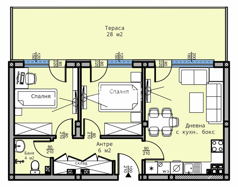 Zu verkaufen  2 Schlafzimmer Plowdiw , Wastanitscheski , 99 qm | 13179594 - Bild [2]