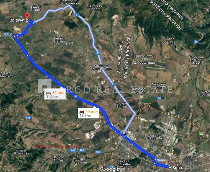 Till salu  Komplott region Sofia , Opicvet , 3238 kvm | 99132464