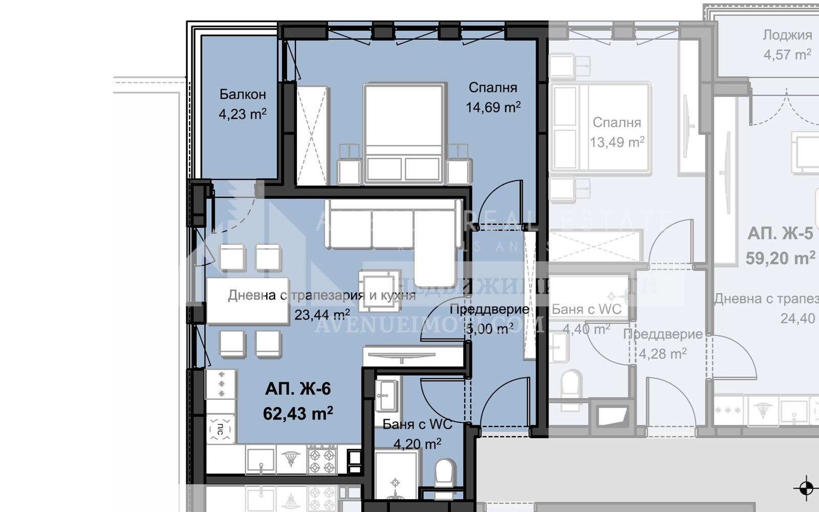 Продава 2-СТАЕН, гр. Пловдив, Христо Смирненски, снимка 2 - Апартаменти - 51814926