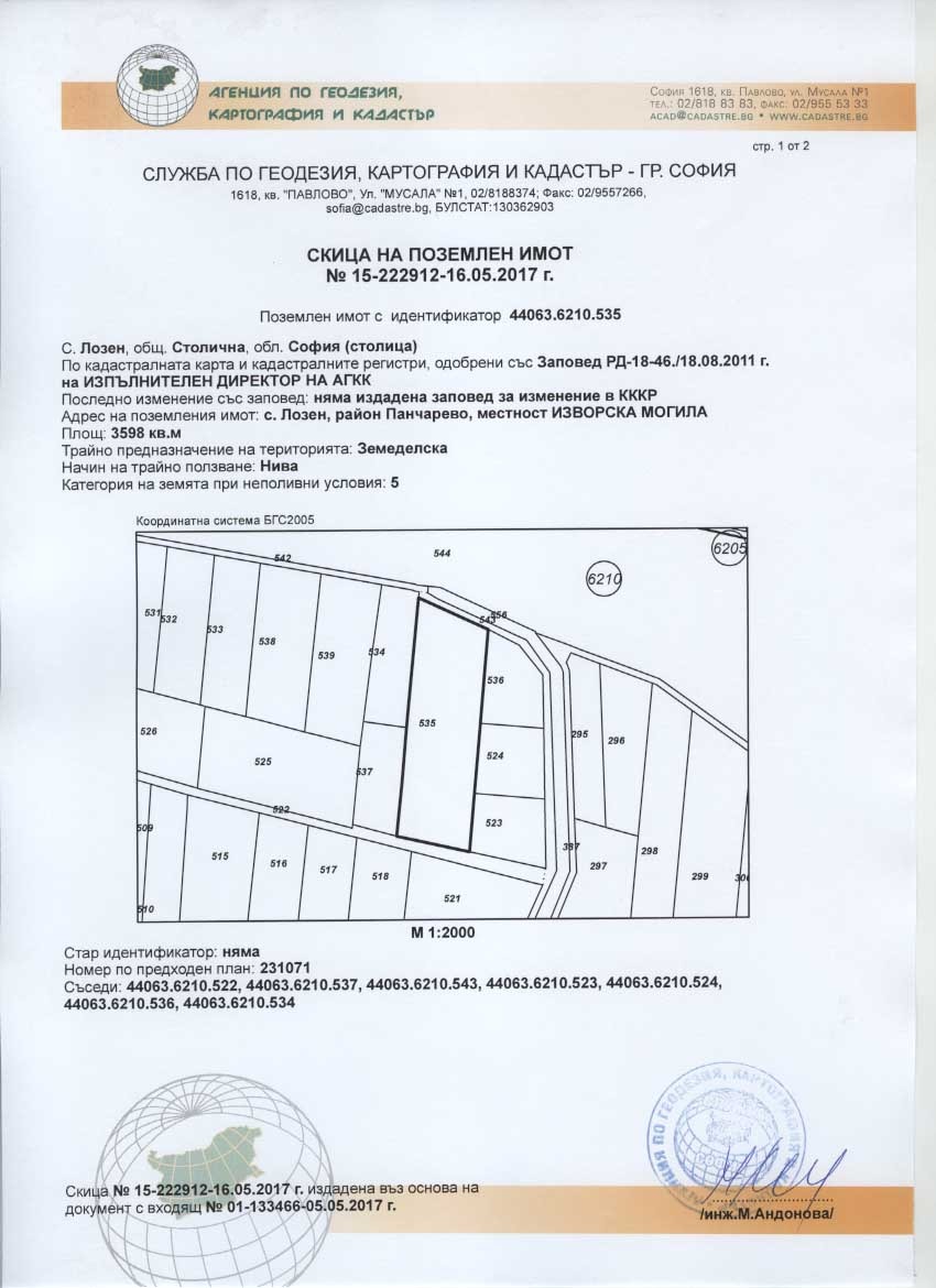 Продава ПАРЦЕЛ, гр. София, с. Лозен, снимка 14 - Парцели - 55296336