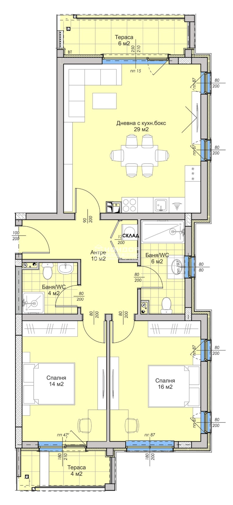 Продается  2 спальни Пловдив , Остромила , 123 кв.м | 54084183 - изображение [7]