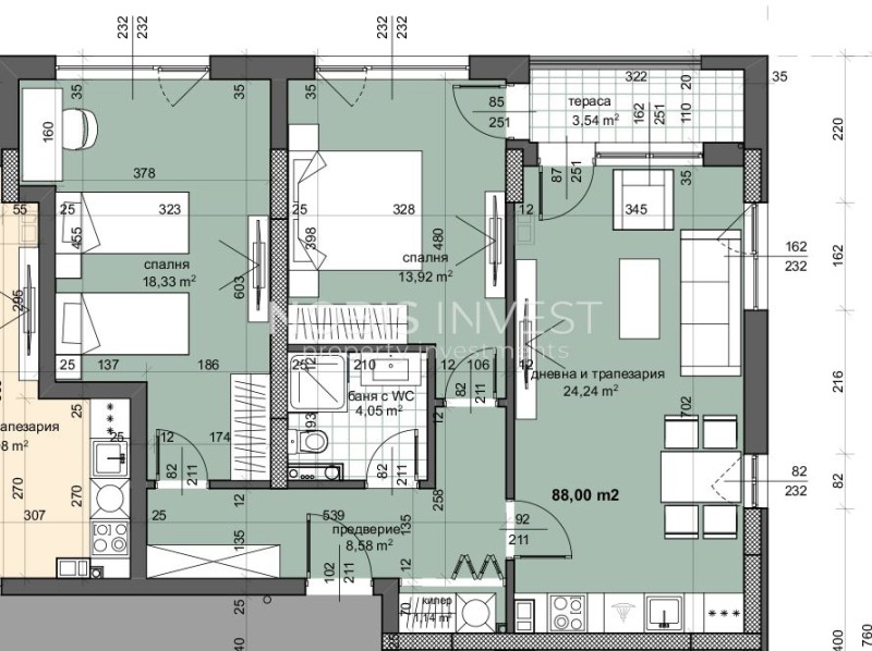 Продава  3-стаен град Пловдив , Тракия , 102 кв.м | 84902788 - изображение [3]