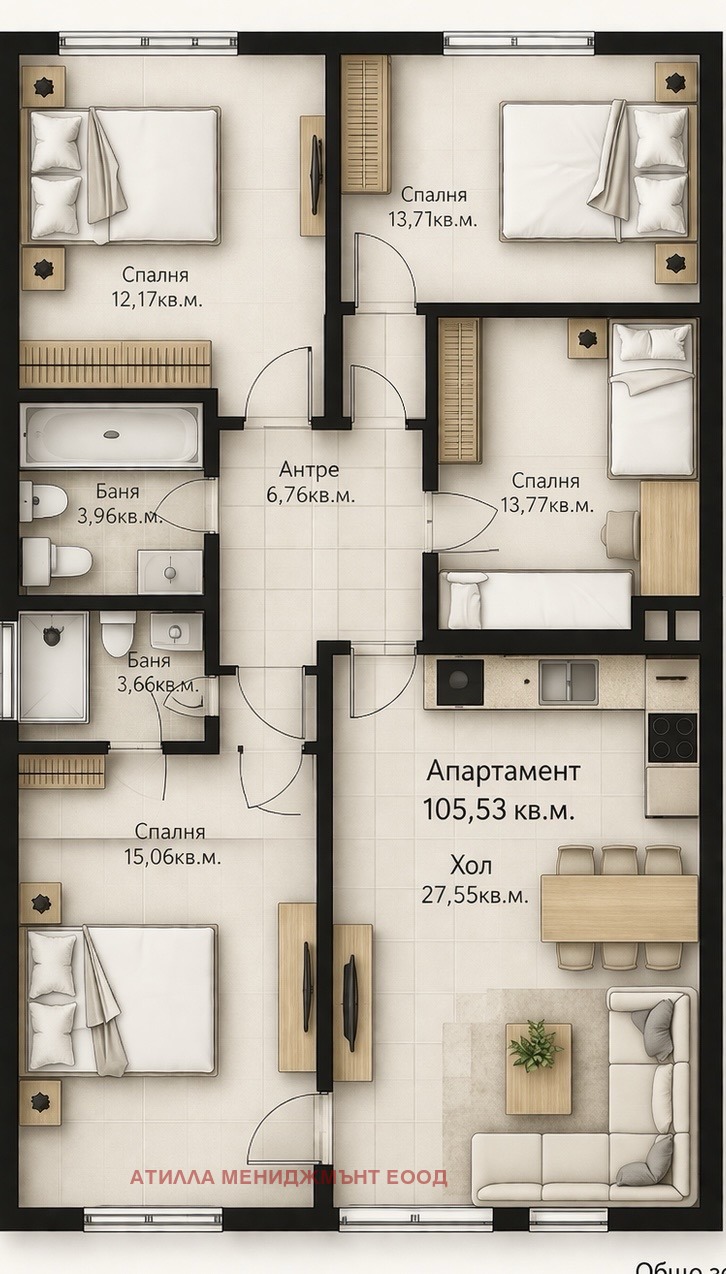 Продава МНОГОСТАЕН, гр. Пловдив, Коматевско шосе, снимка 3 - Апартаменти - 53979699