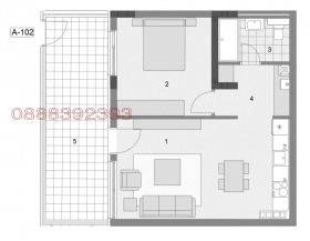 2-стаен град София, Манастирски ливади 3