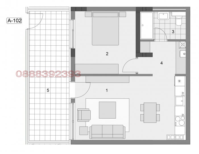 Продава 2-СТАЕН, гр. София, Манастирски ливади, снимка 3 - Aпартаменти - 48559694