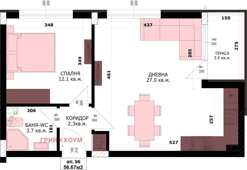 Продава 2-СТАЕН, гр. Варна, Владислав Варненчик 1, снимка 8 - Aпартаменти - 49146832