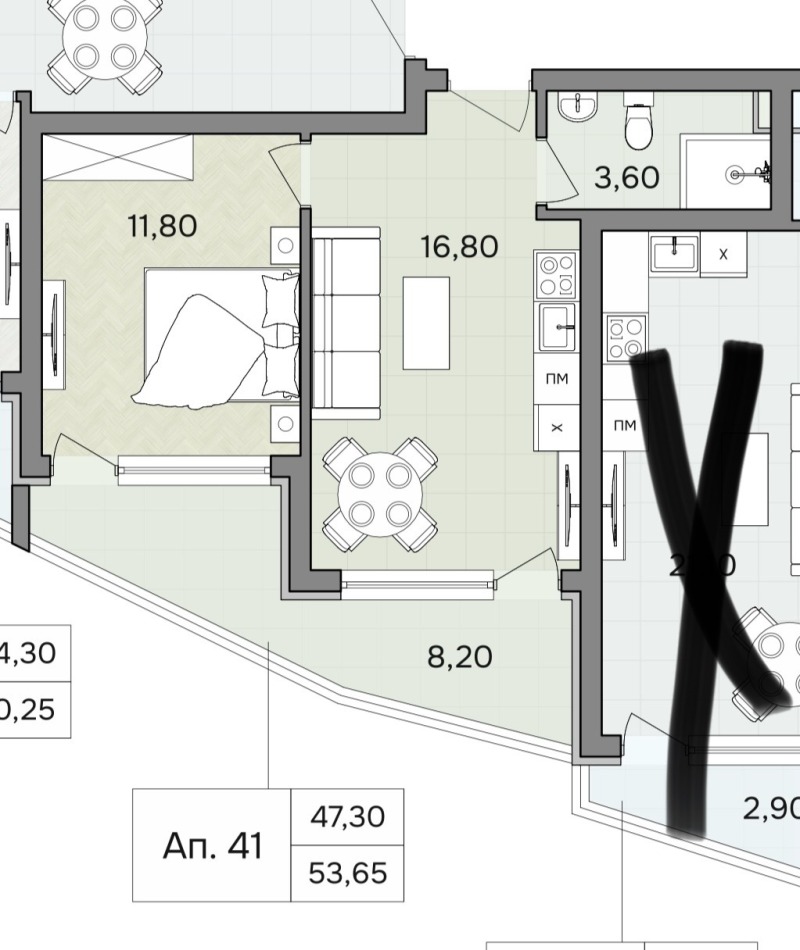 Продава  2-стаен град Варна , к.к. Чайка , 54 кв.м | 73152790 - изображение [6]