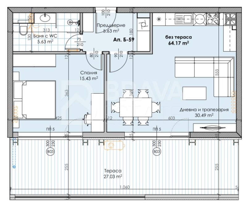 Продава 2-СТАЕН, гр. Пловдив, Кършияка, снимка 3 - Апартаменти - 52635775