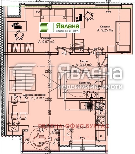 Til salg  2 soveværelser Burgas , Zornitsa , 78 kvm | 82360457 - billede [5]