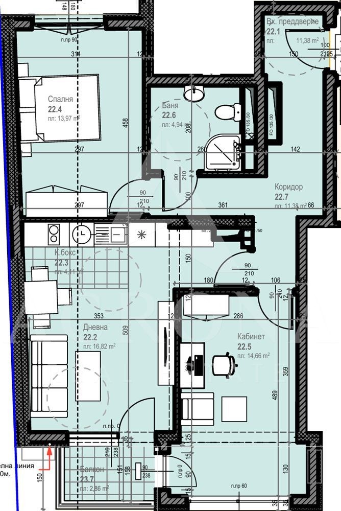 Продава 3-СТАЕН, гр. Пловдив, Кършияка, снимка 2 - Апартаменти - 53492633