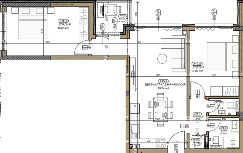 Satılık  2 yatak odası Sofia , Malinova dolina , 95 metrekare | 58532616 - görüntü [5]