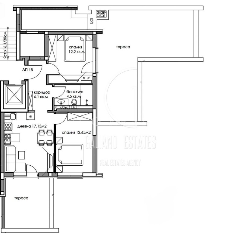 Продава 3-СТАЕН, гр. София, Обеля, снимка 4 - Aпартаменти - 48576531