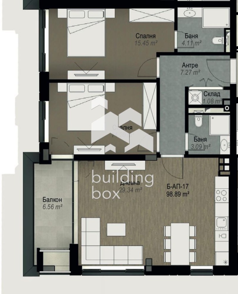 Na prodej  2 ložnice Sofia , Vitoša , 117 m2 | 37641403 - obraz [8]