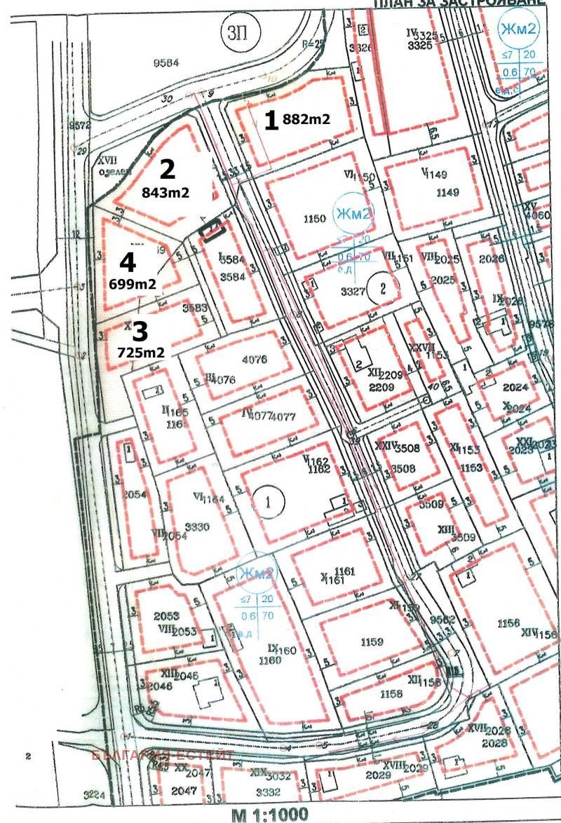 Продава  Парцел град Варна , м-т Боровец - север , 843 кв.м | 29603351