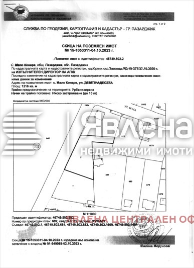 Продава ПАРЦЕЛ, с. Мало Конаре, област Пазарджик, снимка 8 - Парцели - 56318767