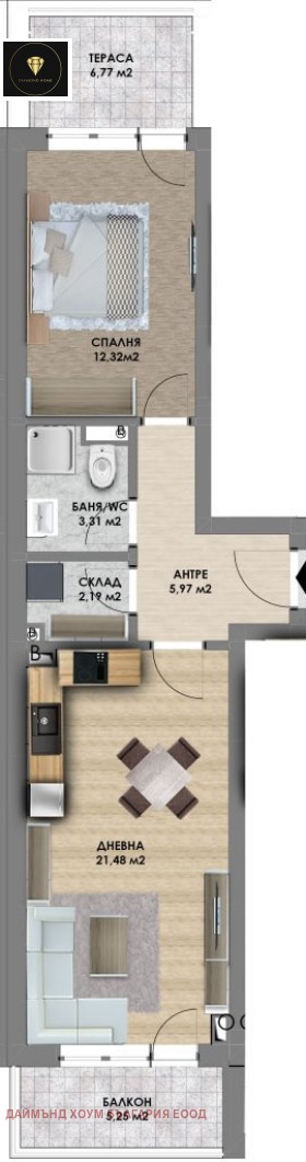 Продава  2-стаен град Пловдив , Христо Смирненски , 78 кв.м | 30083016 - изображение [3]